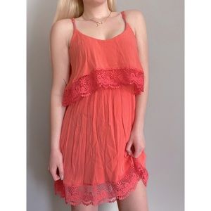 Rue21 Coral Crochet Dress